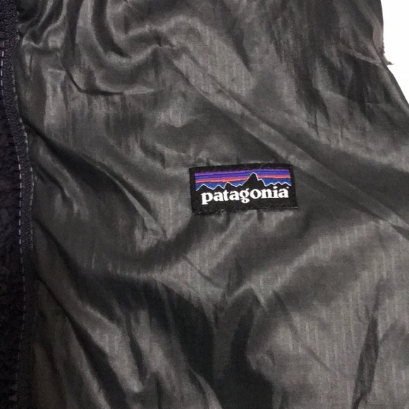 Patagonia Reversible Vest Fuzzy Cozy Purple Charcoal Gray - Picture 6 of 9